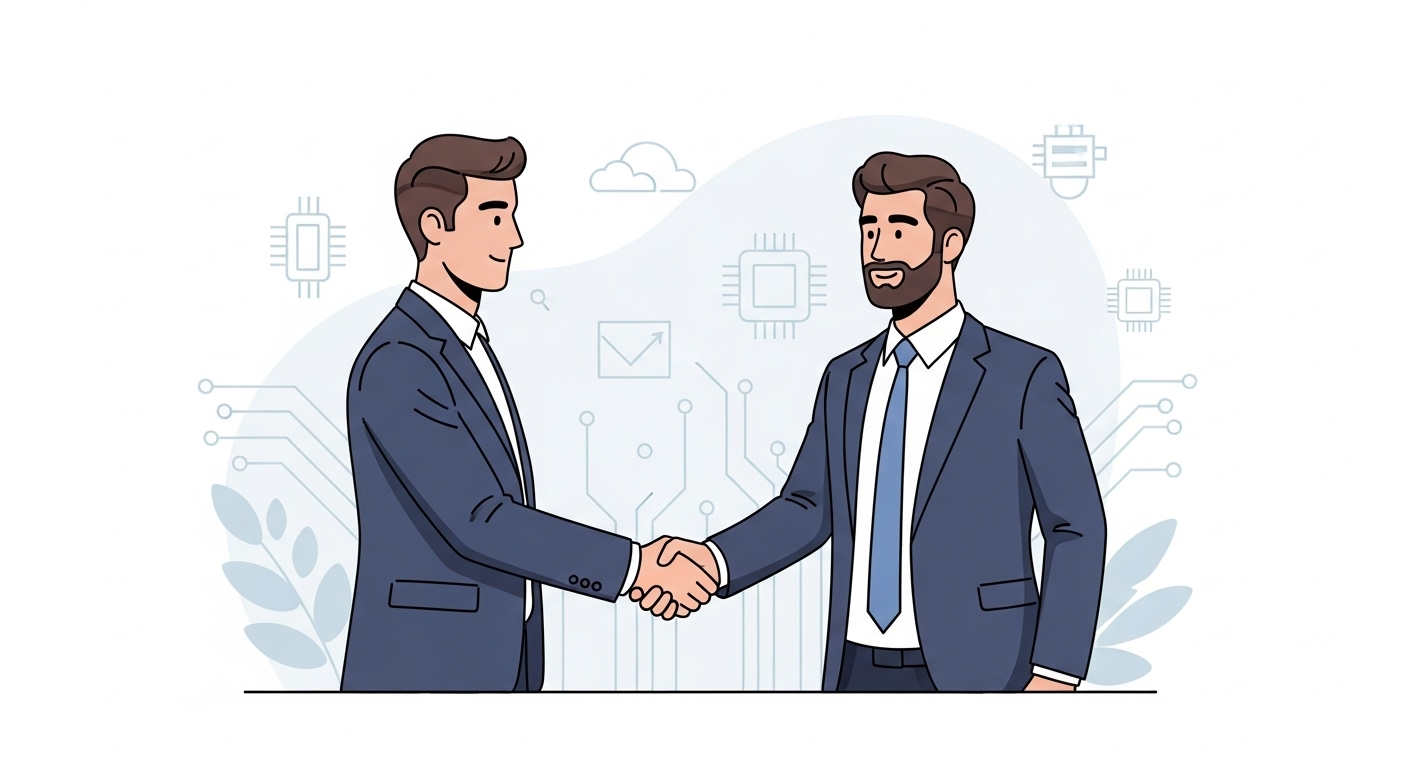 Onboarding handshake illustration