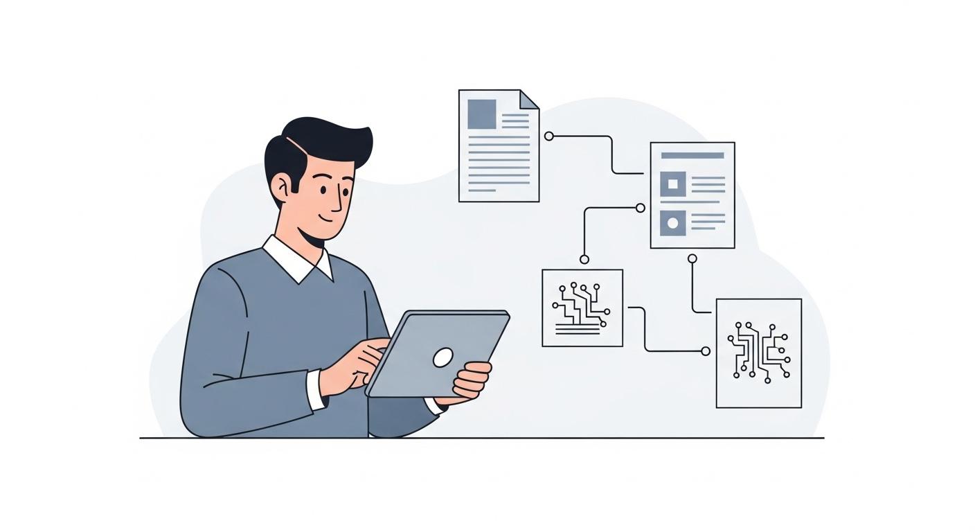 Submitting a work order illustration